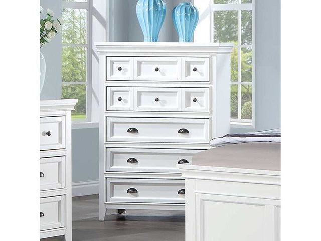 Castile White Chest - Ornate Home