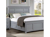 Castlile Gray Queen Bed - Ornate Home