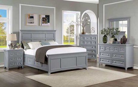 Castlile Gray Queen Bed - Ornate Home