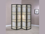 Catabella MultiColor 4 Panel Floral Print Folding Screen - Ornate Home