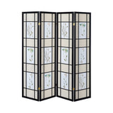 Catabella MultiColor 4 Panel Floral Print Folding Screen - Ornate Home