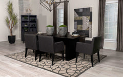 Catherine Black Dining Table - Ornate Home