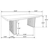 Catherine Black Dining Table - Ornate Home
