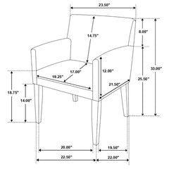 Catherine Grey Arm Chair - Ornate Home