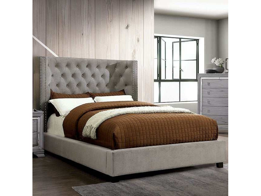 Cayla Gray Queen Bed - Ornate Home