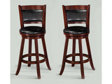 Cecil 29" Cherry Swivel Barstool (Set of 2) - Ornate Home