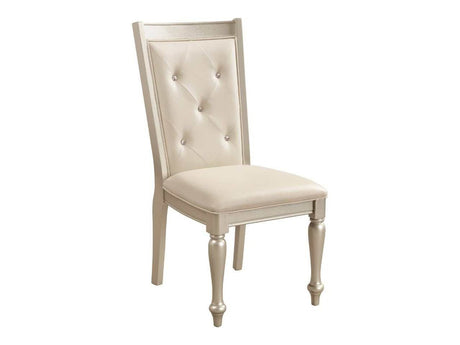 Celandine Silver Side Chair (Set of 2) - Ornate Home