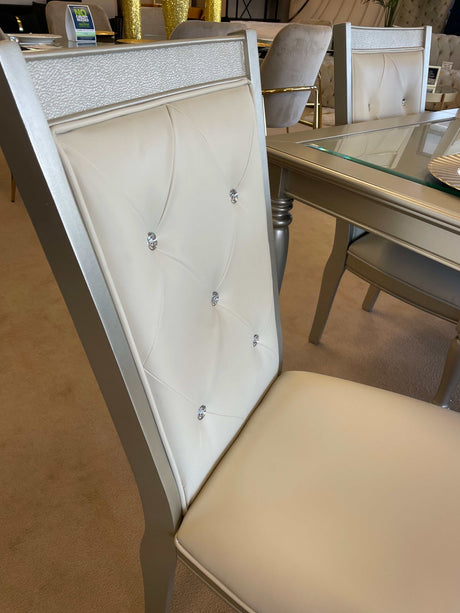 Celandine Silver Side Chair (Set of 2) - Ornate Home