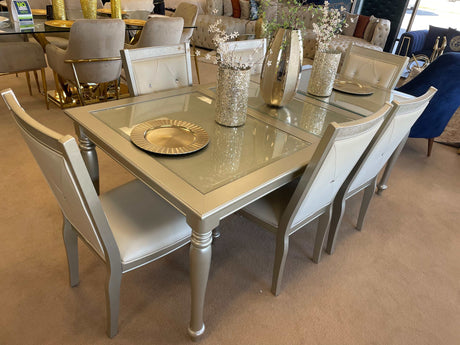 Celandine Silver Side Chair (Set of 2) - Ornate Home