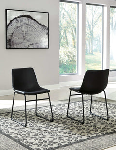 Centiar Black Side Chair (Set of 2) - Ornate Home