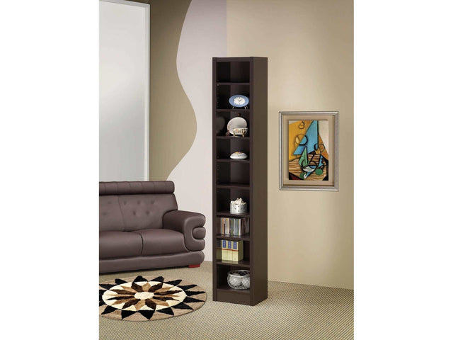 Chad Cappuccino Bookcase - Ornate Home