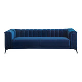 Chalet Blue Velvet Sofa & Loveseat - Ornate Home