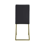 Chanel Brass & Black Side Chairs (Set Of 4) - Ornate Home