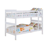 Chapman White Twin Over Twin Bunk Bed - Ornate Home
