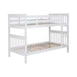 Chapman White Twin Over Twin Bunk Bed - Ornate Home