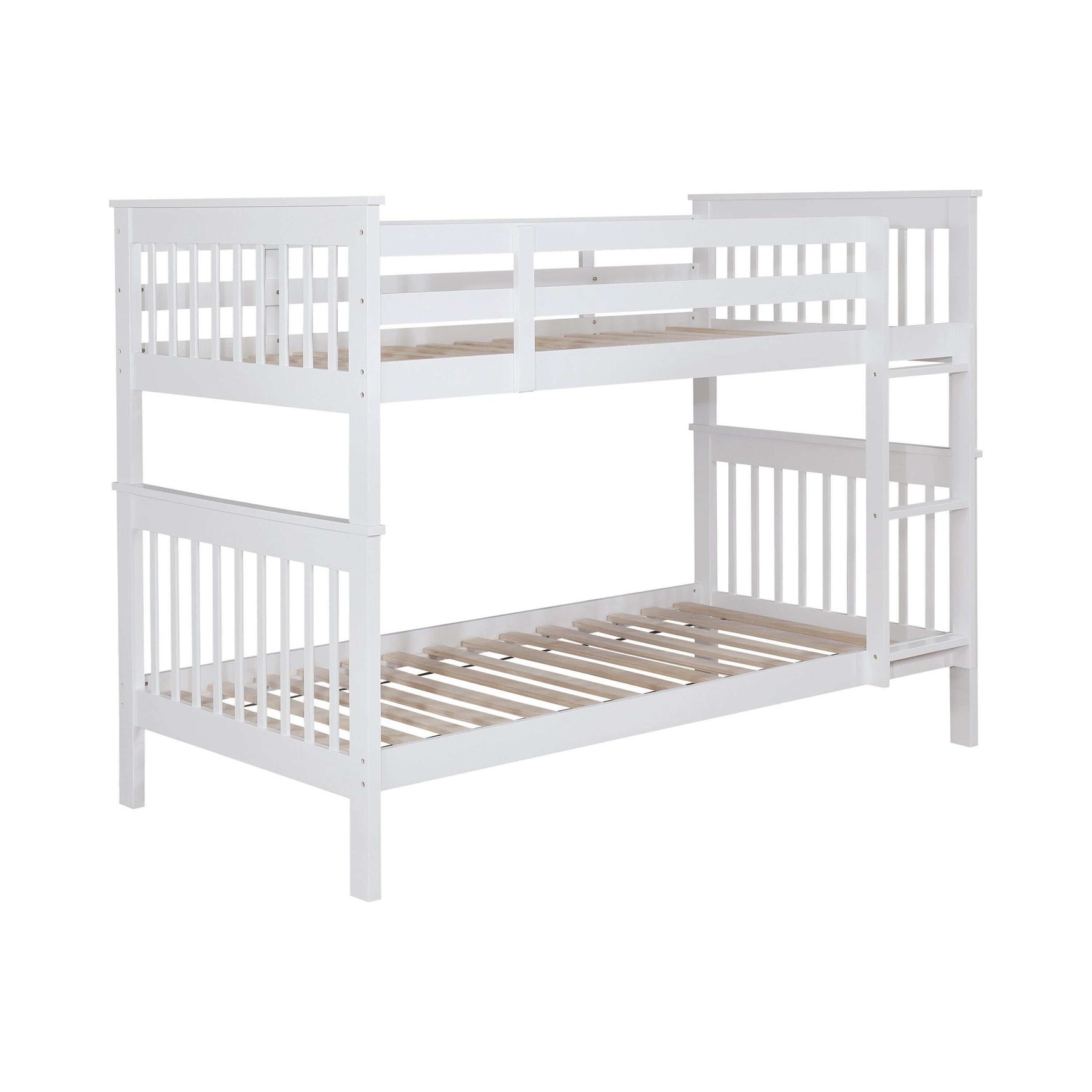 Chapman White Twin Over Twin Bunk Bed - Ornate Home