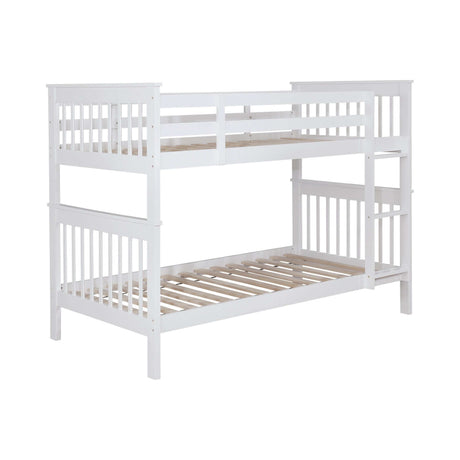 Chapman White Twin Over Twin Bunk Bed - Ornate Home