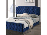 Charlize Navy Eastern King Bed - Ornate Home