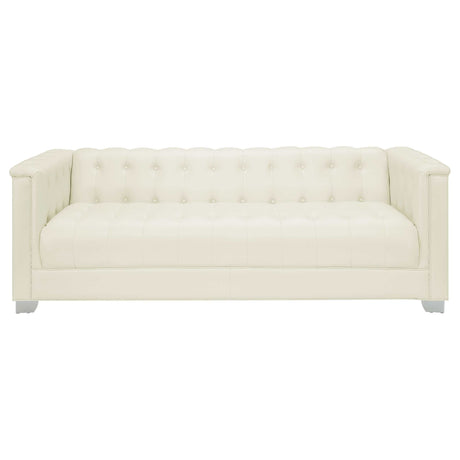 Chaviano Pearl White 4 Pc Sofa Set - Ornate Home