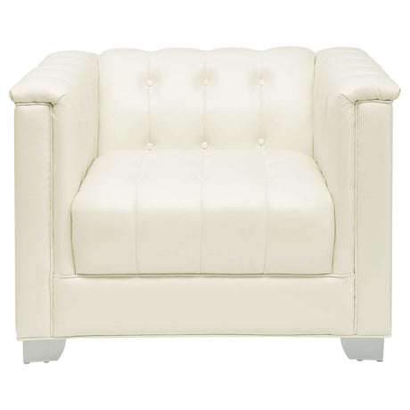 Chaviano Pearl White 4 Pc Sofa Set - Ornate Home