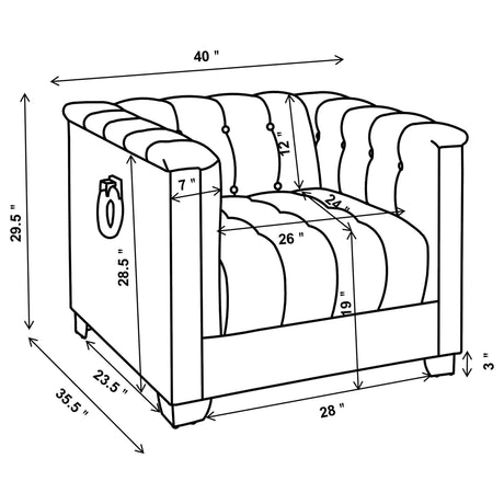 Chaviano Pearl White 4 Pc Sofa Set - Ornate Home