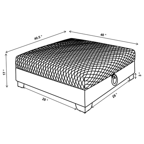 Chaviano Pearl White 4 Pc Sofa Set - Ornate Home