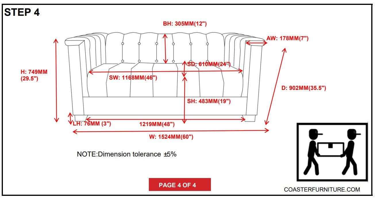 Chaviano Pearl White Stationary Loveseat - Ornate Home