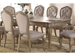 Chelmsford Antique Taupe Dining Table w/ 18" Leaf - Ornate Home