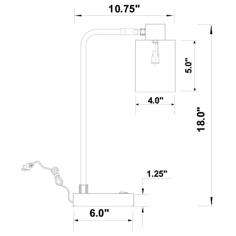 Cherise Antique Brass / Matte Black Table Lamp - Ornate Home