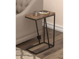 Chevron Tobacco Accent Table - Ornate Home