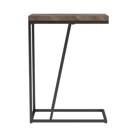 Chevron Tobacco Accent Table - Ornate Home