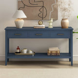 Chino Console Table Blue - Ornate Home