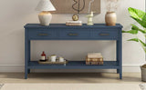 Chino Console Table Blue - Ornate Home