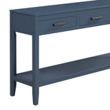 Chino Console Table Blue - Ornate Home