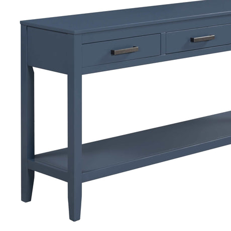 Chino Console Table Blue - Ornate Home