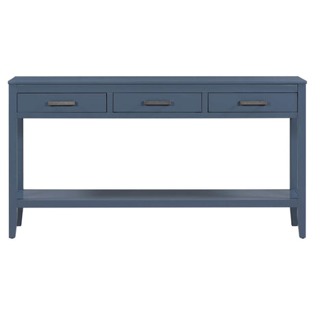 Chino Console Table Blue - Ornate Home