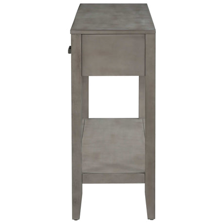 Chino Console Table Gray - Ornate Home