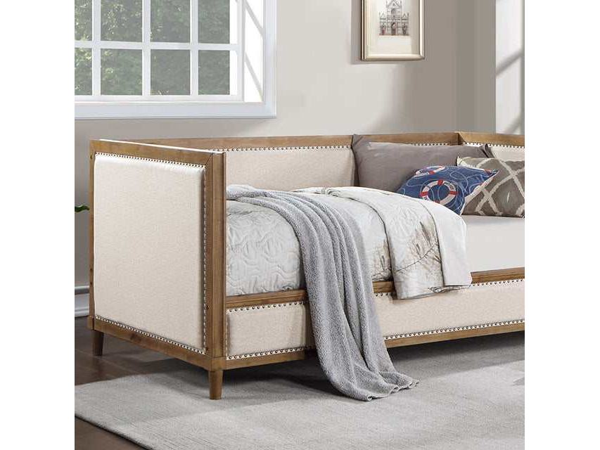 Chiron Beige/Light Oak Twin Daybed - Ornate Home