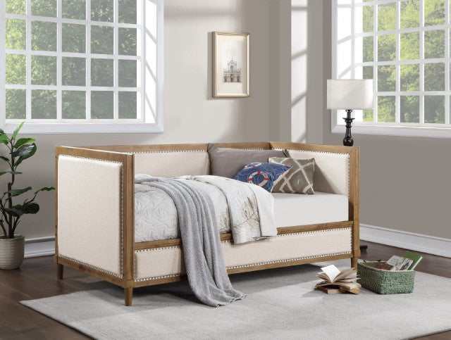 Chiron Beige/Light Oak Twin Daybed - Ornate Home