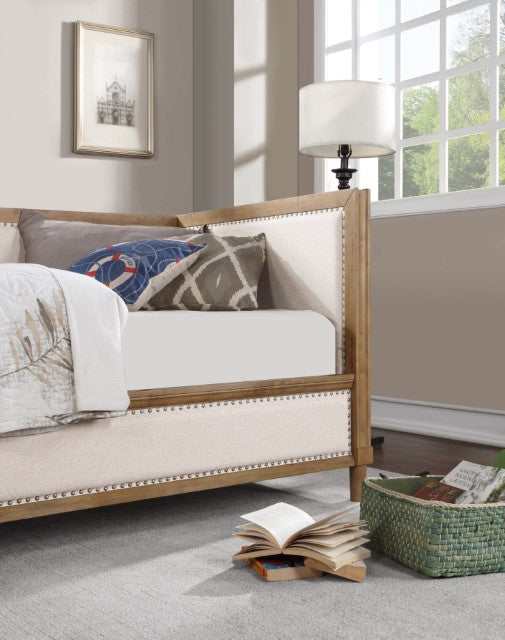 Chiron Beige/Light Oak Twin Daybed - Ornate Home