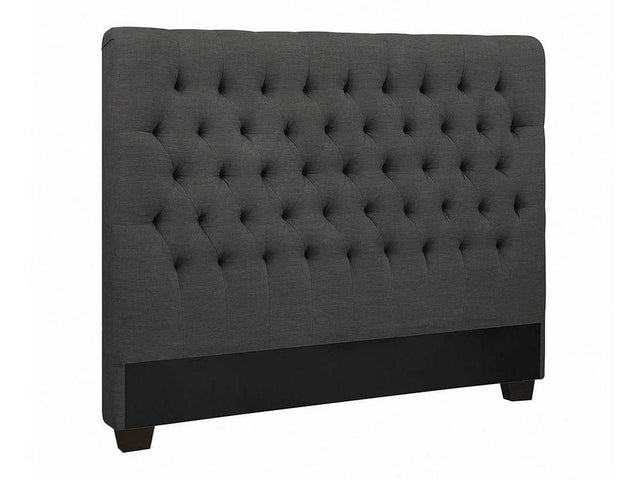 Chloe Charcoal Queen Headboard - Ornate Home