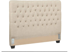 Chloe Oatmeal California King Headboard - Ornate Home