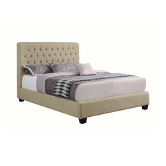 Chloe Oatmeal Eastern King Bed - Ornate Home