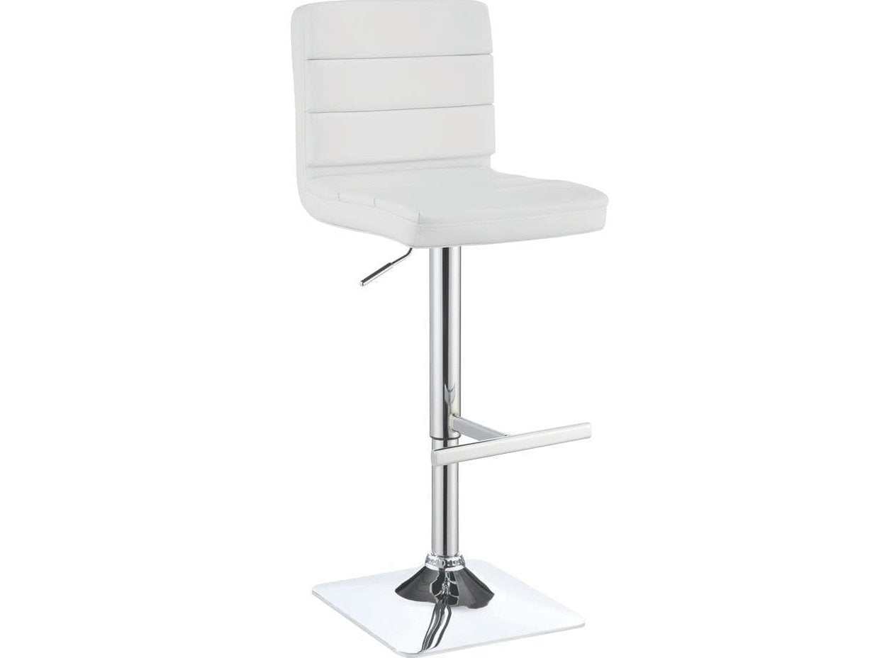 Chri Adjustable Bar Stool w/ Chrome Finish (Set of 2) - Ornate Home