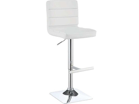 Chri Adjustable Bar Stool w/ Chrome Finish (Set of 2) - Ornate Home