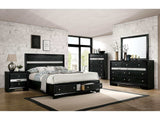 Chrissy Black 4 Pc. Queen Bedroom Set - Ornate Home
