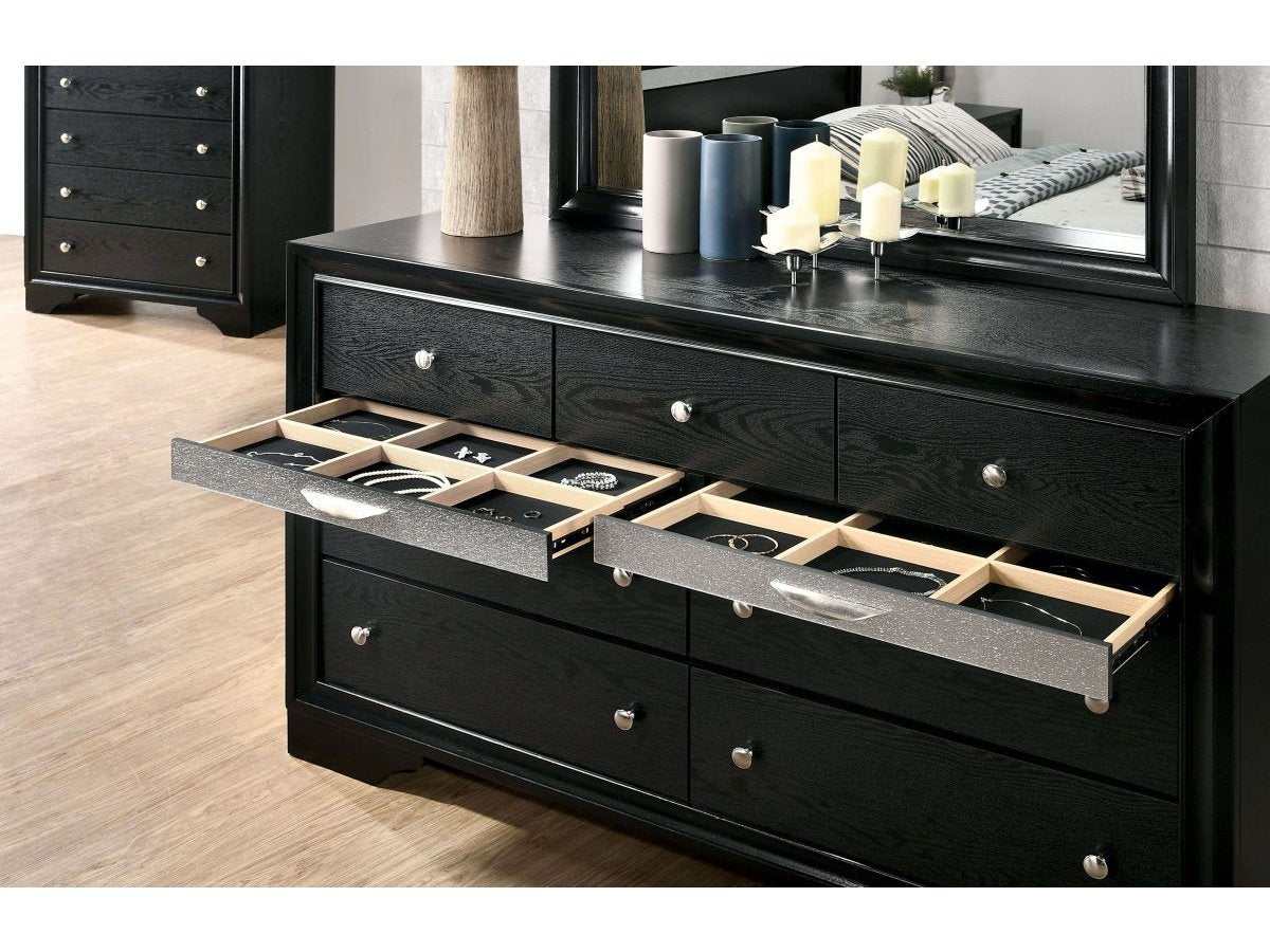 Chrissy Black Dresser - Ornate Home