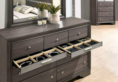 Chrissy Gray 4pc Queen Bedroom Set - Ornate Home