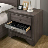Chrissy Gray 5pc Queen Bedroom Set (1 Nightstand) - Ornate Home
