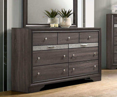 Chrissy Gray 5pc Queen Bedroom Set (1 Nightstand) - Ornate Home